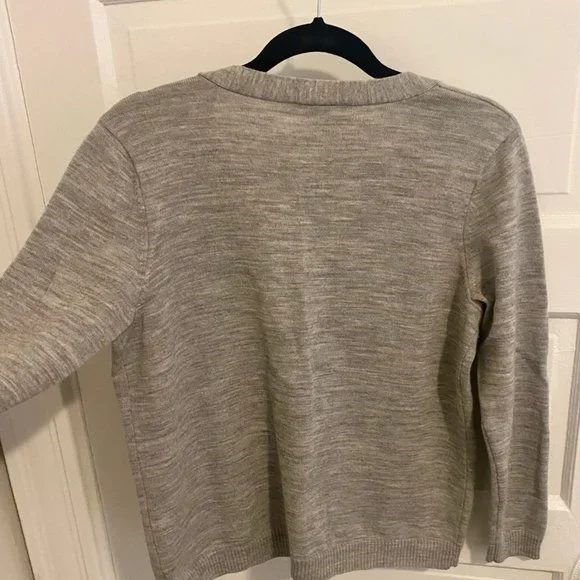 Talbots Petite Gray Cardigan - Picture 2 of 6